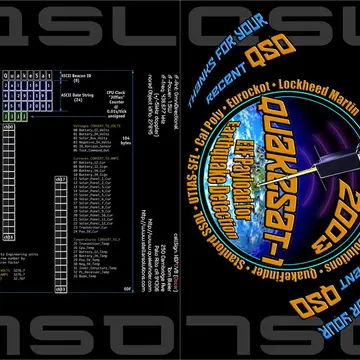 Quakesat-1 #satellites #qslcard