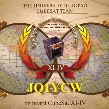 Cubesat XI-IV QSL Card #satellites #qslcard #HamRadio