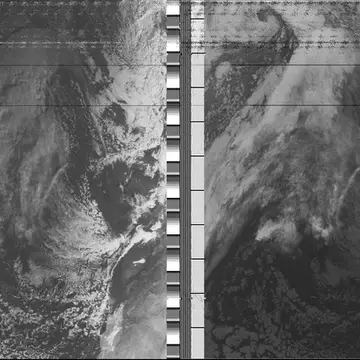 NOAA 18 APT 2020-01-10 10:38z #meteo #noaa #satellites