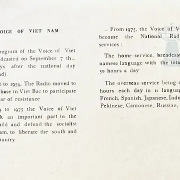 Voice of Vietnam QSL Card #swl