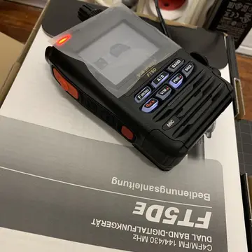 There's a new toy in the shack. Hope to be active on the birds. #yaesu #ft5d #hamradio