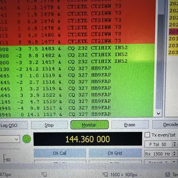 Nice 3dB from HB9FAP on my X30 #hamradio #perseids #msk144