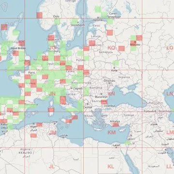 Lots of reds in EU #amsat