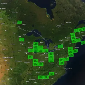 This NA map is beginning to show some interesting green areas #amsat