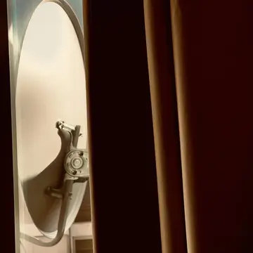 My dish is well illuminated #amsat