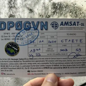 Just arrived on a rainy and windy day #amsat #hamradio